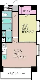 グラン・ジュベール【4階】の間取り