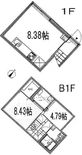 ミレドゥーエ三軒茶屋I(旧アスティーレ三軒茶屋I)の間取り
