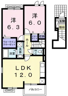 ヴィラパストラーレ【2階】の間取り
