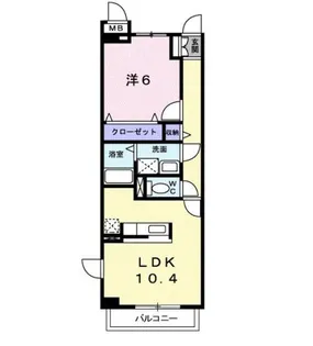 神奈川県南足柄市岩原【マンション】の間取り