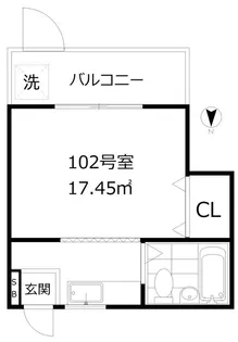 フォルティーノSS【1階】の間取り
