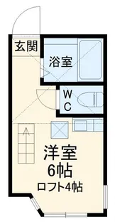 ユナイト浅田セシリアの瞳【2階】の間取り