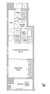 コンフォリア神田神保町【12階】の間取り