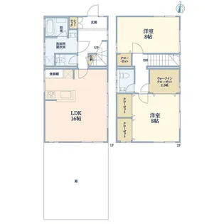 東京都世田谷区弦巻4【一戸建】の間取り