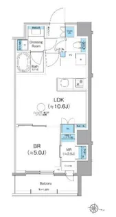 クレヴィアリグゼ西馬込【2階】の間取り