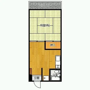 岩崎ハイツ【3階】の間取り