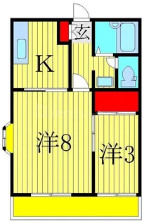 ステップ南柏【2階】の間取り