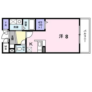 コモドビラII【1階】の間取り