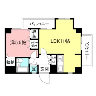 ライオンズプラザヨコハマ戸部【6階】の間取り