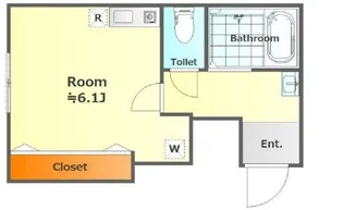 アイコート経堂【1階】の間取り