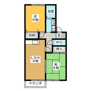 エル・プラド21 B棟【2階】の間取り