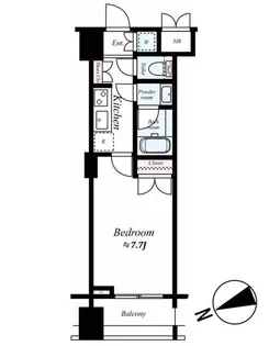 パレステュディオ新宿御苑駅前【5階】の間取り