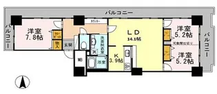 品川シーサイドビュータワー II【19階】の間取り