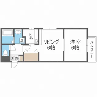 ホクセイマンション【5階】の間取り