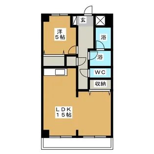 ヒルズ M1【7階】の間取り