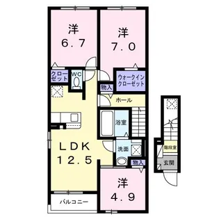 イースト メゾン【2階】の間取り