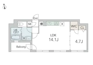 GranDuo用賀6【3階】の間取り