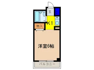 童夢ハイツ【7階】の間取り