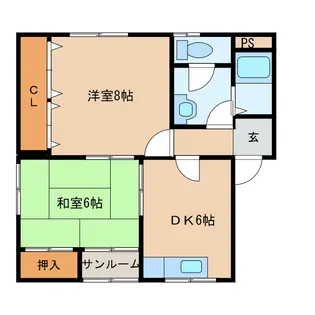 ガーデンヒルGII【1階】の間取り