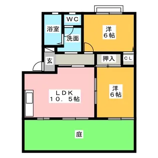 フォーレス森林公園B棟【1階】の間取り