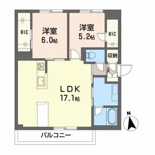 ビアッジオ松縄【1階】の間取り