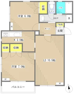 ストークビレッヂ桜台F棟【2階】の間取り