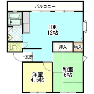 ウインディアN7【2階】の間取り