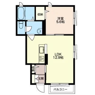 セルディーナK湘南B【1階】の間取り