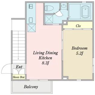 フレジエ自由が丘【2階】の間取り