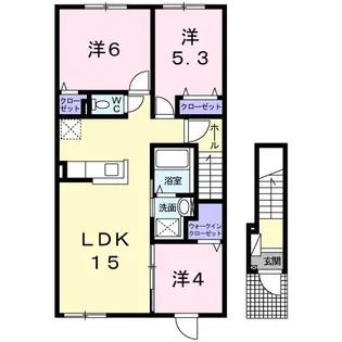 ベルネージュ【2階】の間取り
