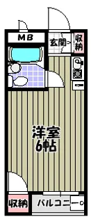 グラシアス堺【3階】の間取り