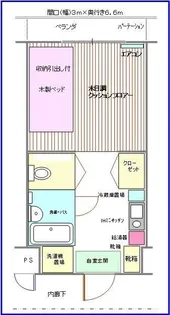 ラフィーネ学生マンション【2階】の間取り