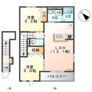 グラン国分寺【2階】の間取り