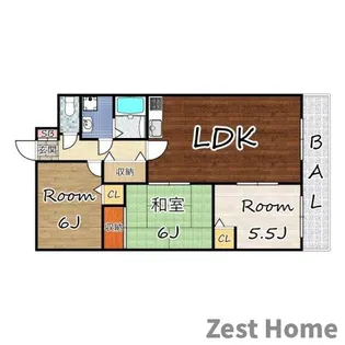 ラ・セーヌII【7階】の間取り