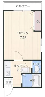 コーポ吉野【1階】の間取り