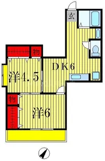 中川ビル【5階】の間取り