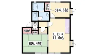 フローラル白浜 B棟【1階】の間取り