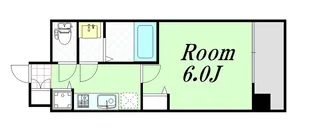レジュールアッシュ都島ブリーゼ【8階】の間取り