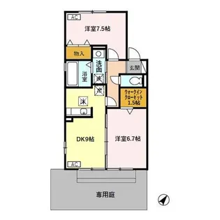 シャトン【1階】の間取り