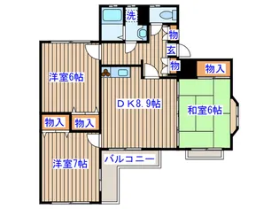 小鶴参番館【1階】の間取り