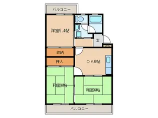 第二ハイツ昌【2階】の間取り