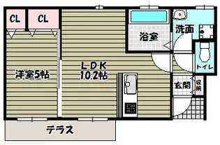 ユタリ【1階】の間取り