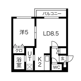 モンテリブロ札幌東【2階】の間取り