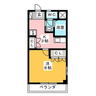 向日葵参番館【1階】の間取り