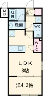 プロスタイルウェルス堀切菖蒲園【4階】の間取り
