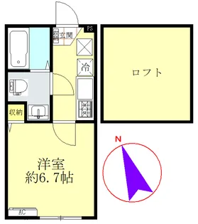 オムニバスハウス東町【2階】の間取り