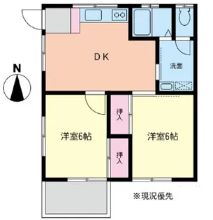 村松ハイツ【2階】の間取り