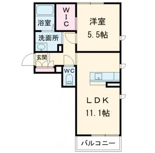 リムステイ ベレオ伏石【2階】の間取り