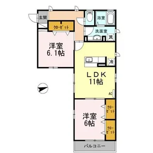 Villa Del SolII【3階】の間取り