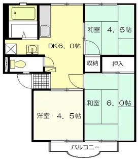 三番館【2階】の間取り